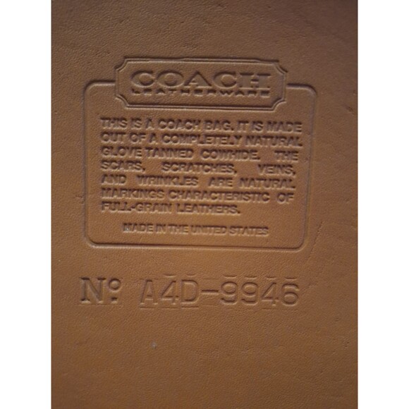 COACH VINTAGE  DRAWSTRING BONE LEATHER SLIM BUCKET BAG  NEW‎ - Picture 9 of 11